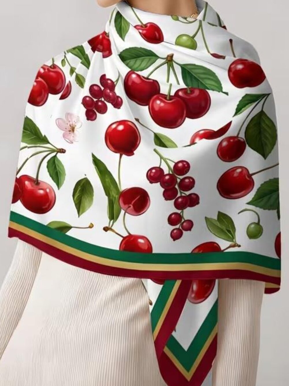 SWEET CHERRIES SCARF
